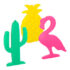 Leuke koelelementen flamingo cactus ananas